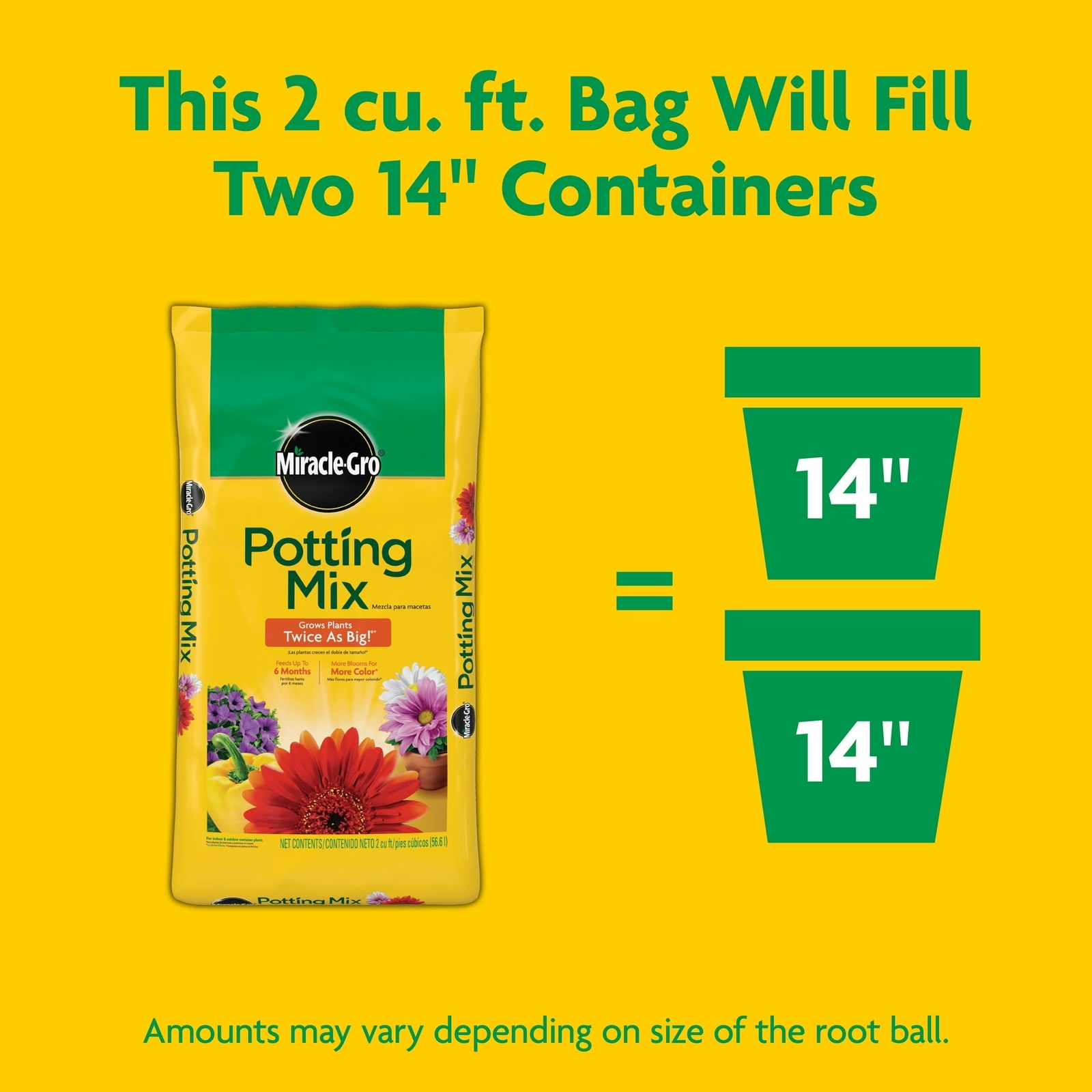 Miracle-Gro Potting Mix – 2 CUFT