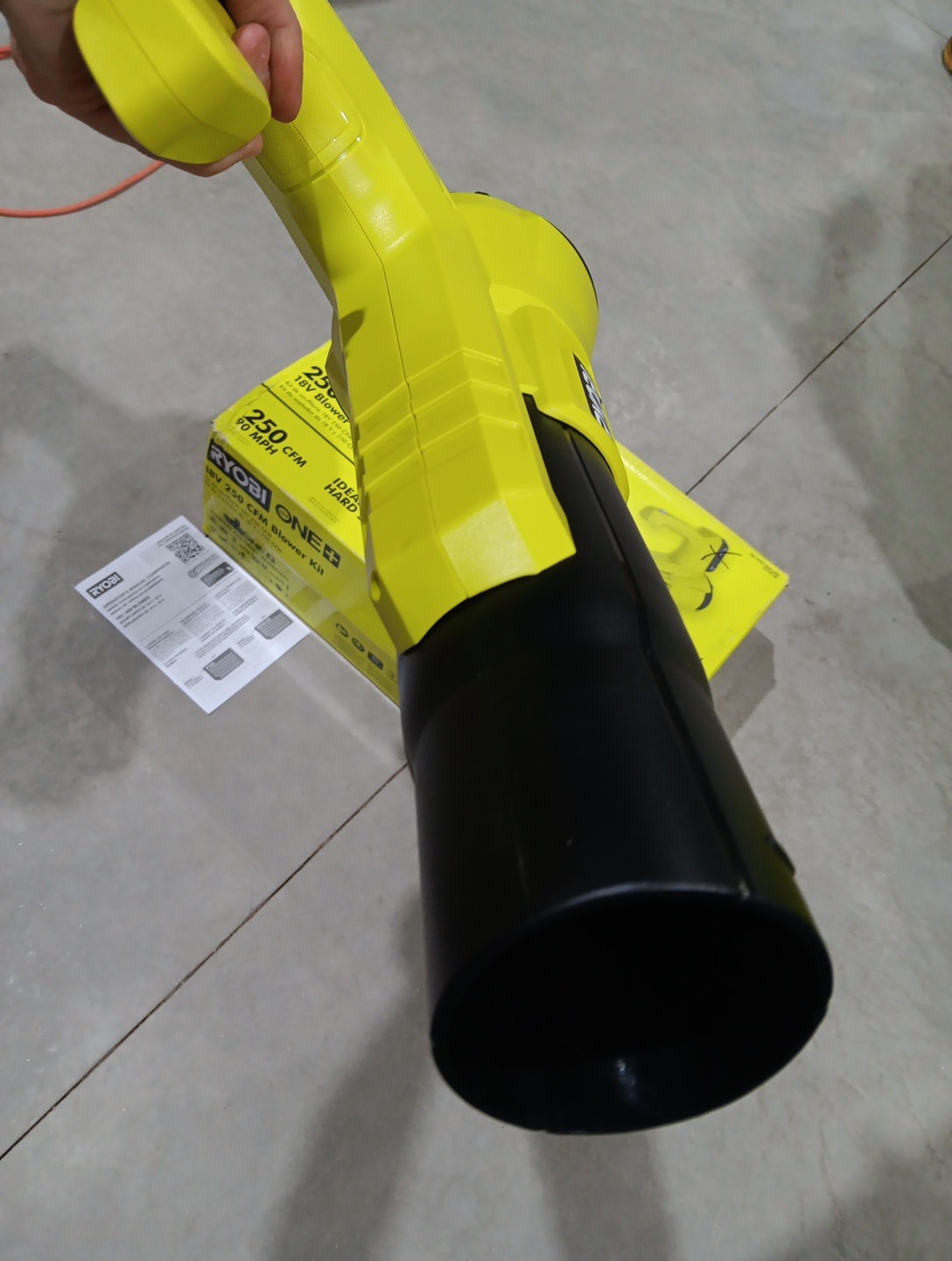 RYOBI 18V 90MPH 250CFM Cordless Battery Leaf Blower / Sweeper – Tool Only – New
