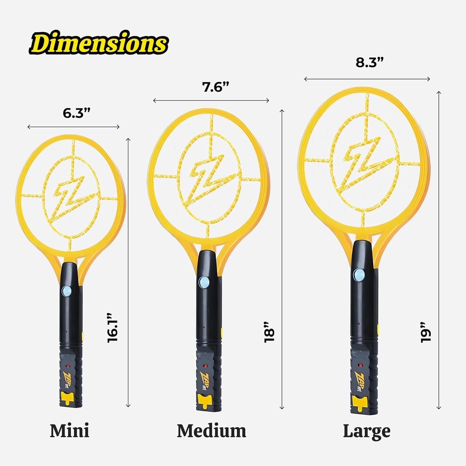 Ultimate 4,000V Electric Fly Racket – USB Rechargeable with Bright LED Light