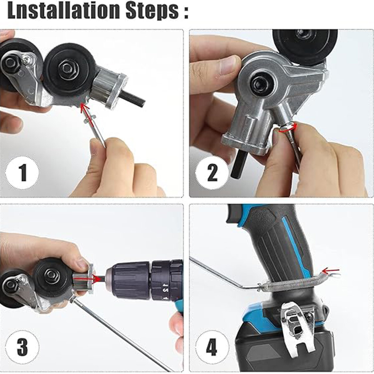 Electric Drill Plate Cutter Sheet Metal Nibbler Precise Cutting Sheet Cutter US