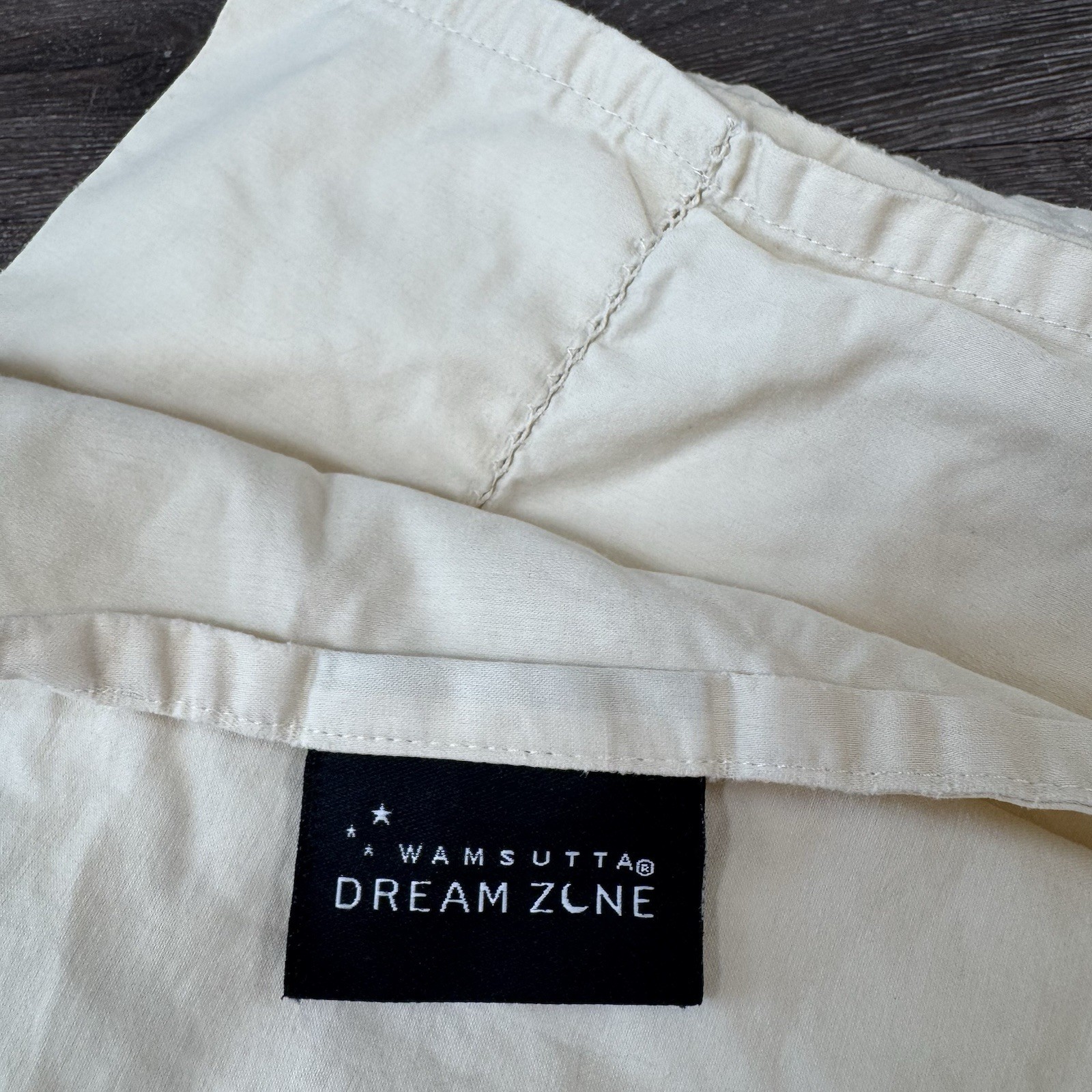 Read Description* Wamsutta Dream Zone Cream King Flat Sheet, Pima Cotton, 750tc