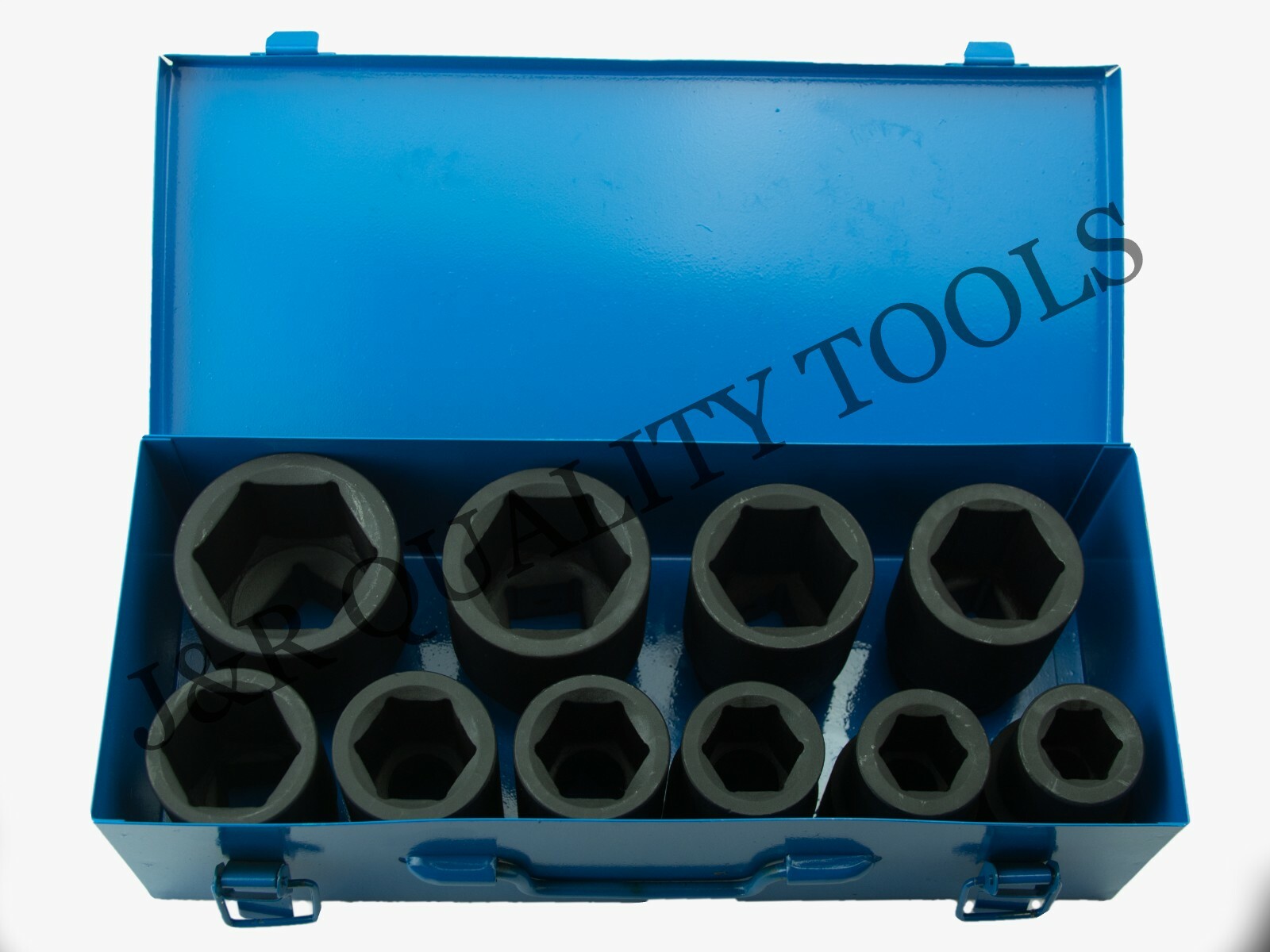 10 PC 1″ ONE INCH DRIVE DR DEEP BIG SIZE AIR BLACK IMPACT SOCKET WRENCH TOOL SET