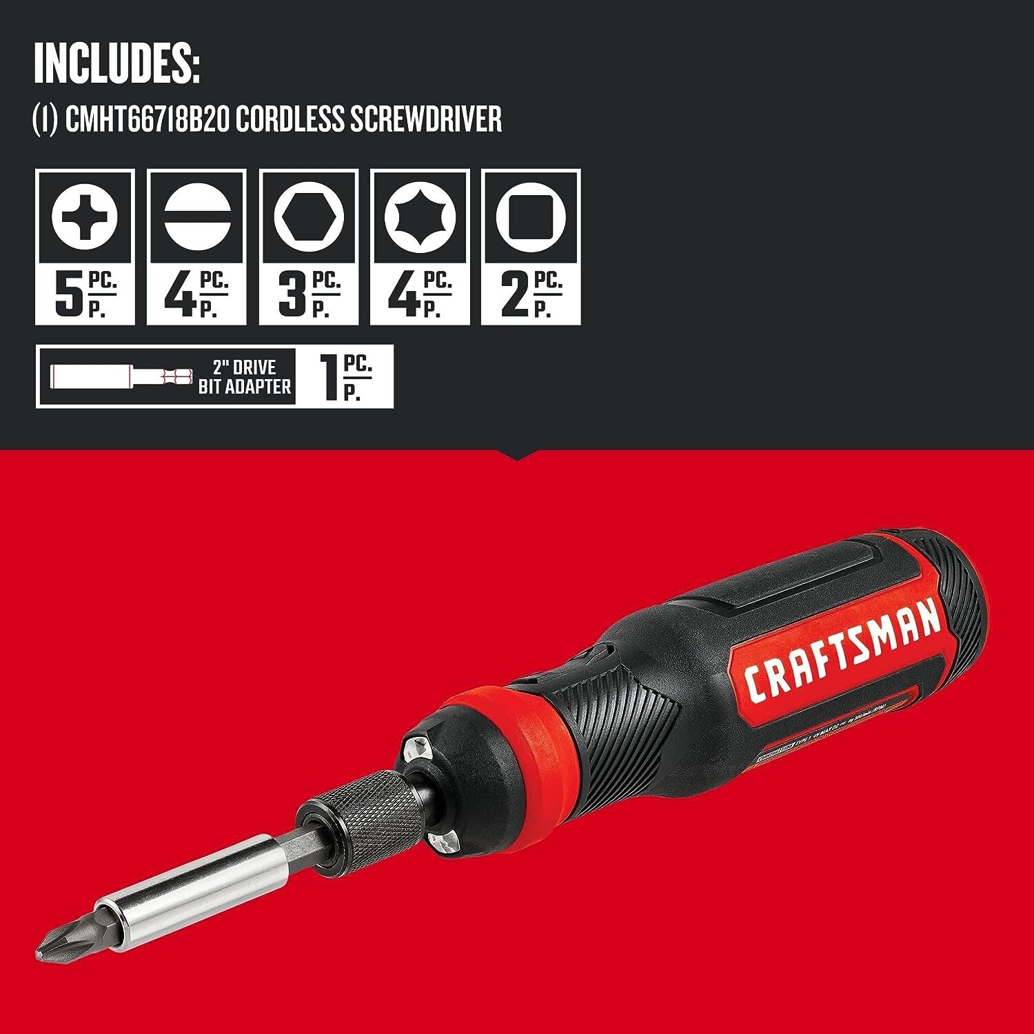 Electric Cordless Rechargeable Screwdriver Set 4V Battery USB Port 300 RPM LED