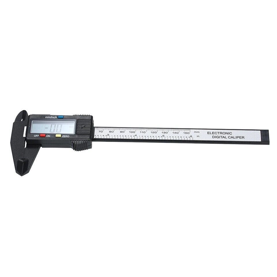 Digital Caliper 6″ 150mm Micrometer LCD Gauge Vernier Electronic Measuring Ruler
