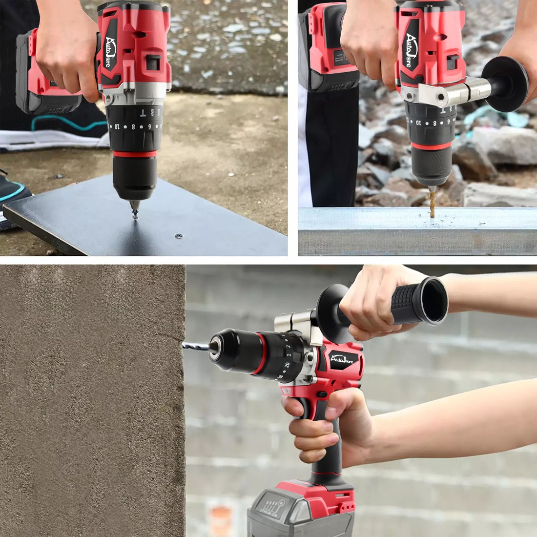 1/2″ Cordless Hammer Drill/Driver Brushless For Milwaukee 18V Battery 2-Speed