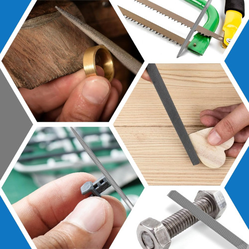 6Pcs Metal Needle File Set Small Hardened Carbon Steel File Mini Hand Metal Tool