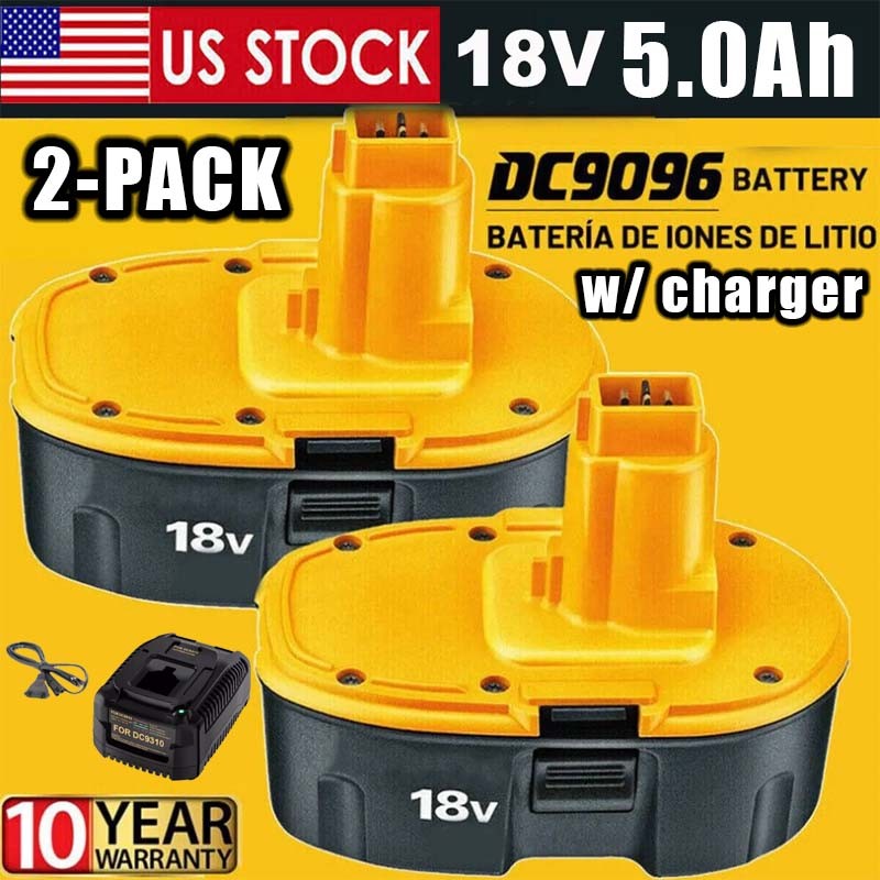 2/1PACK 7AH 18V Replace For Dewalt 18VOLT XRP DC9096 DC9098 Ni-MH Battery DC9099