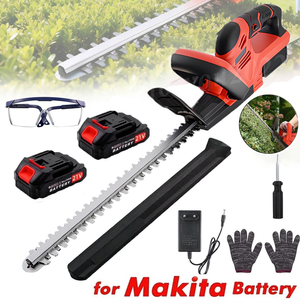 22Inch Cordless Hedge Trimmer Cordless Electric Hedge Trimmer w/2* 21V Battery