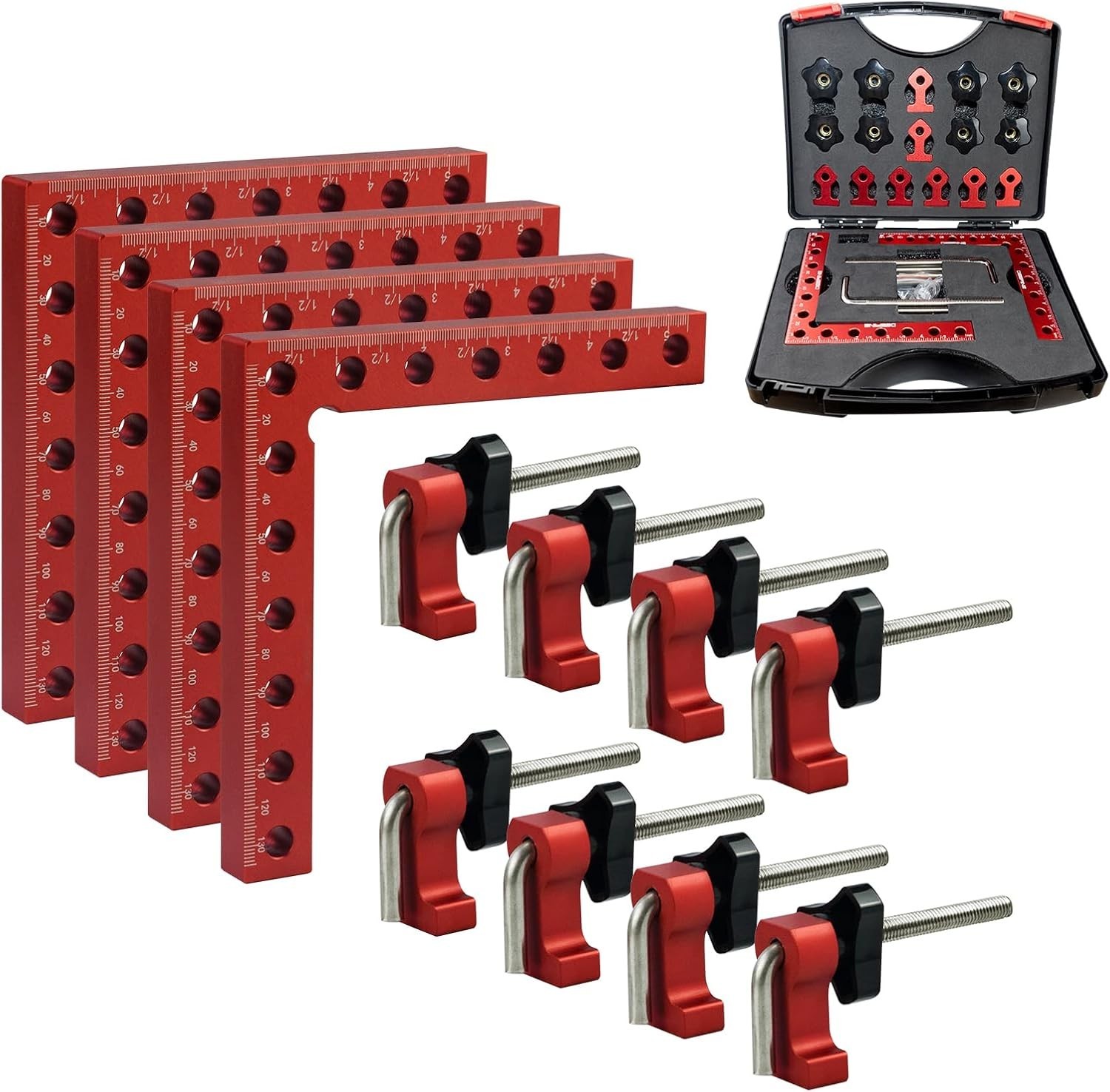 90 Degree Positioning Squares Right Angle Clamps 5.5″ x 5.5″,Aluminum Alloy W…