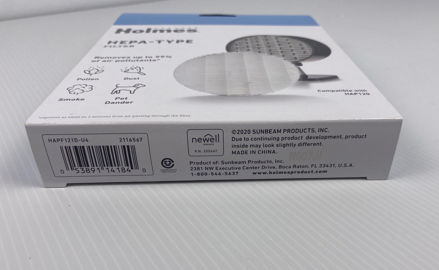 New One Box Holmes HEPA Type P Filters for HAP120 Air Purifier – 2 Total Filters