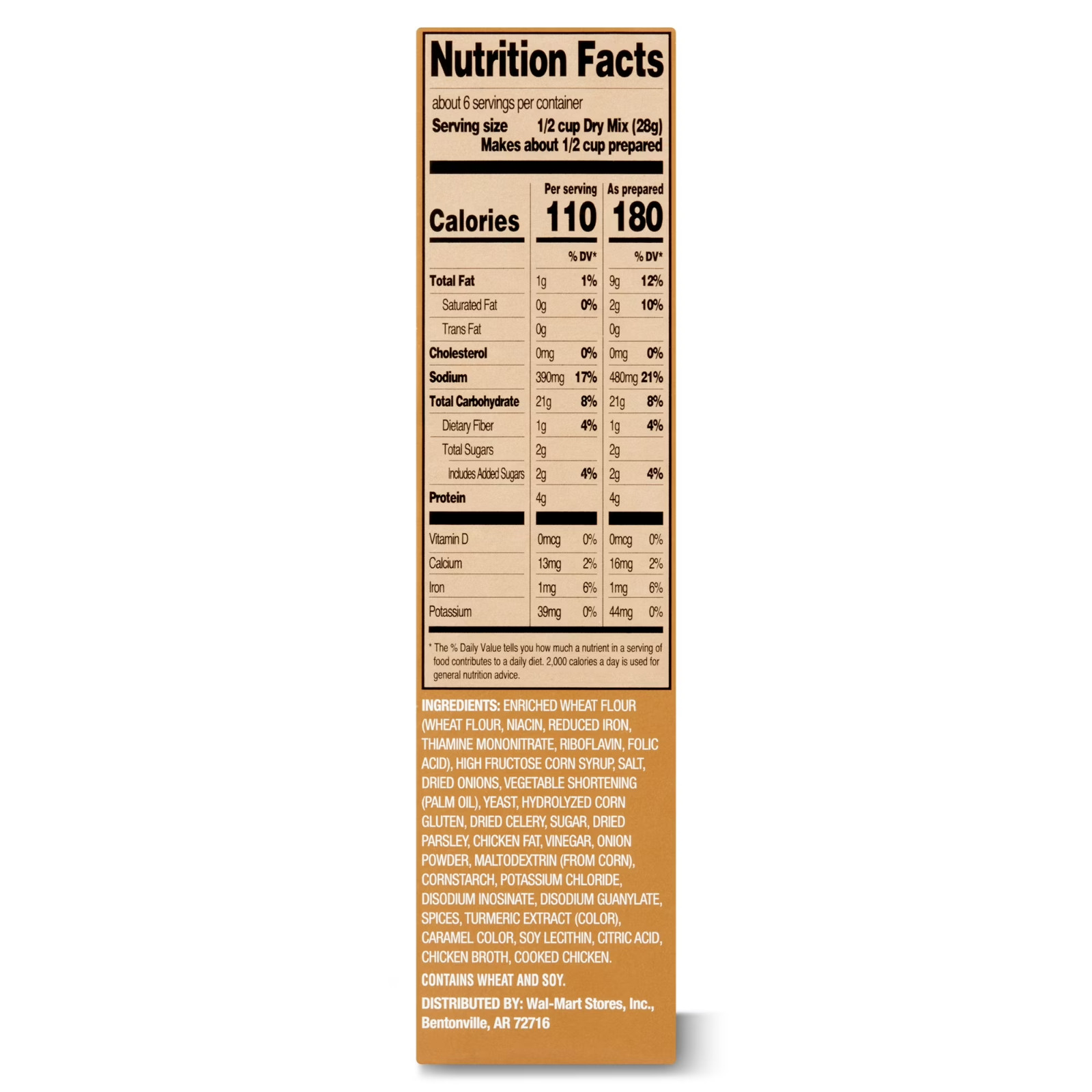 (8 Pack) Great Value Chicken-Flavored Stuffing Mix, 6 Oz FAST FREE SHIPPING..