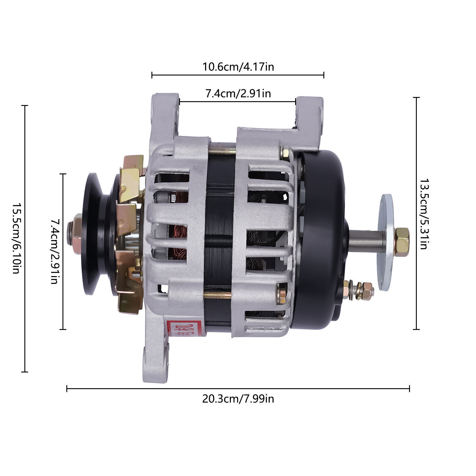 2000W DC Charging Brushless Permanent Magnet Generator Pure Copper Coil 24V New