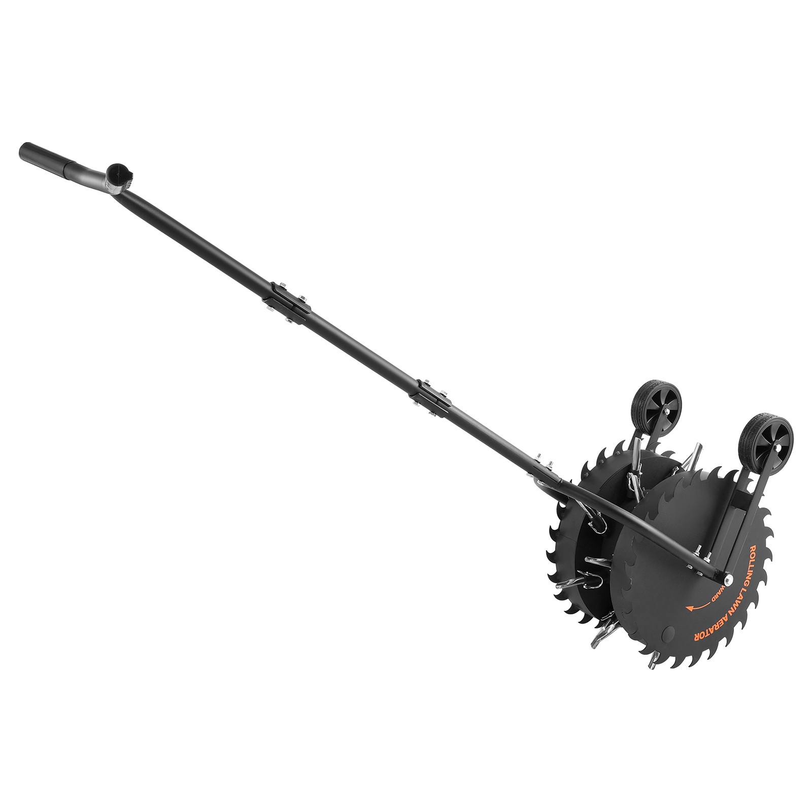 Uimoso 16.6 in Rolling Lawn Core Aerator with Anti-Clog Tines and Coring Roller