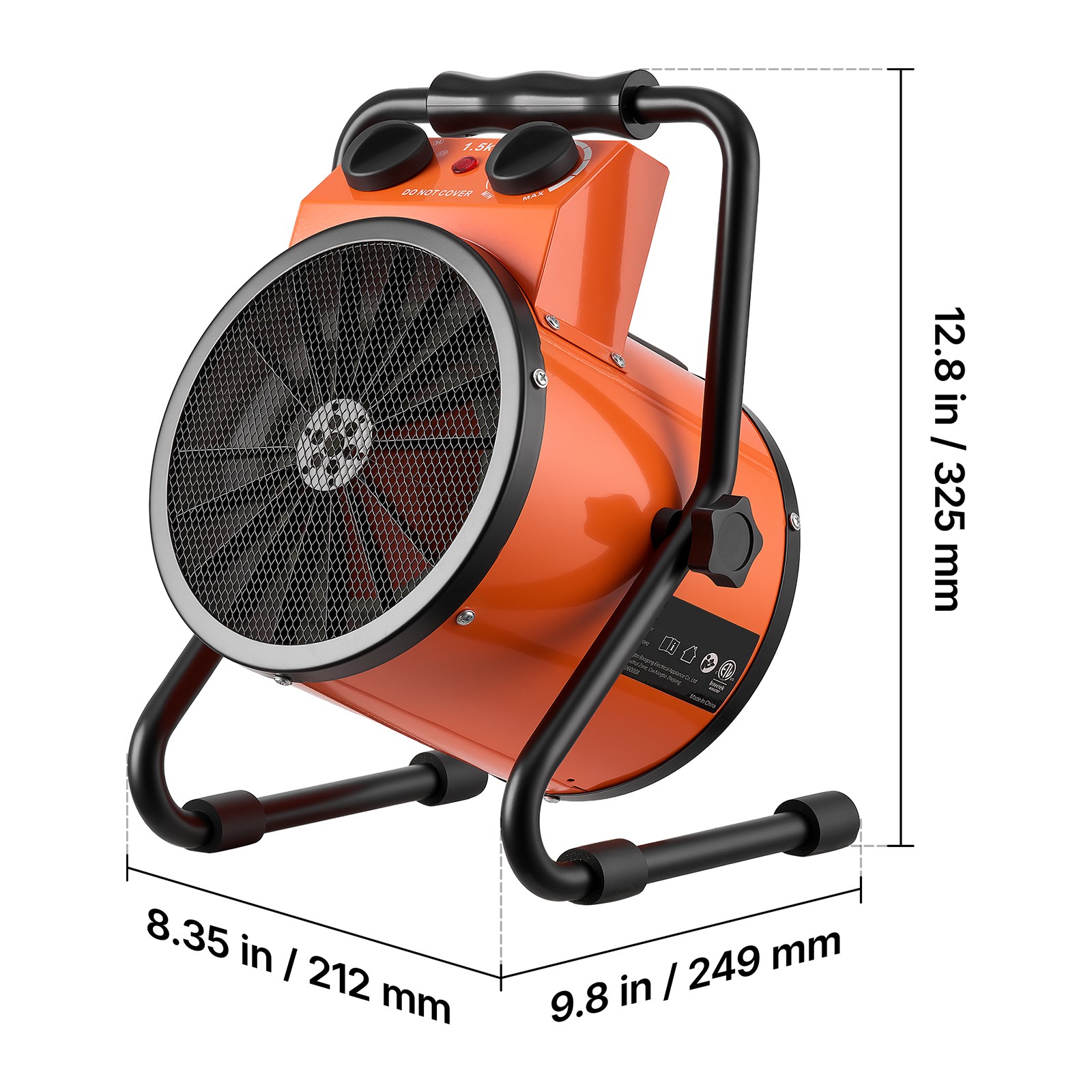 Uimoso 1500W Electric Greenhouse Heater with IPX4 Protection for Indoor Use