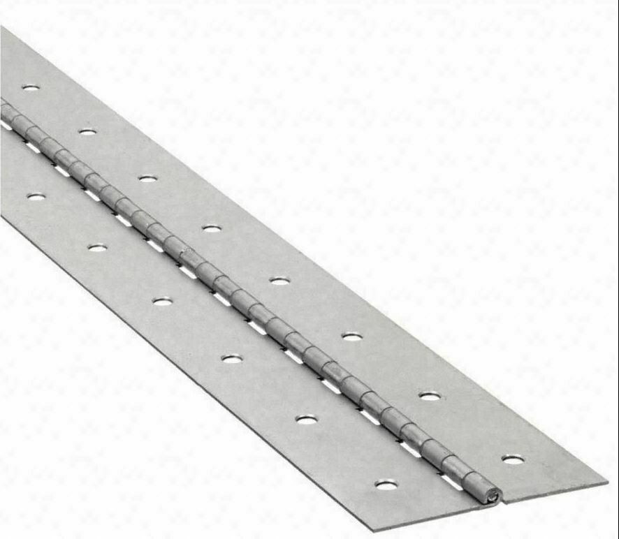 Stainless Steel Continuous Piano Hinge 1-1/4 x 4′ Full Surface Non-removable Pin