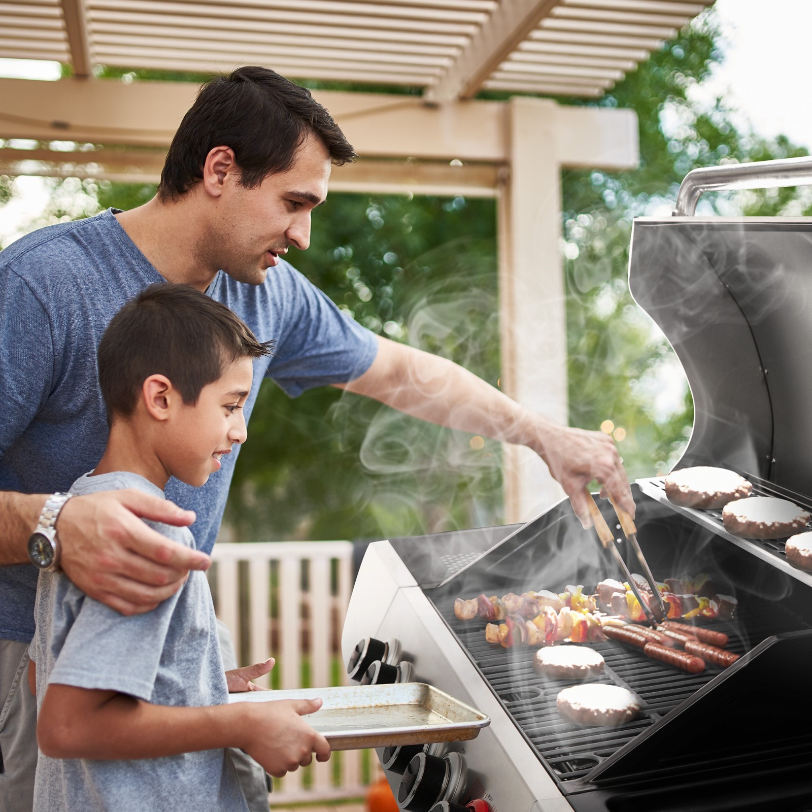 Royal Gourmet 6-Burner Gas Grill with Sear Burner ,Side Burner,and cover ,Silver