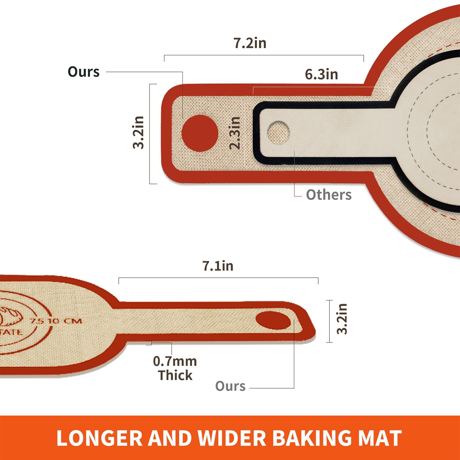 Silicone Bread Sling Dutch Oven Liner, Non-Stick & Easy Clean Reusable Oval a…