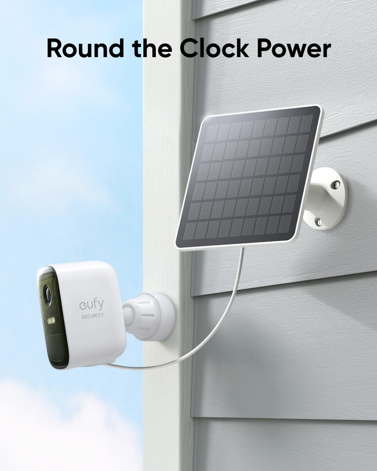 eufy Solar Panel (3W) IP65 Weatherproof for All eufyCam Outdoor Security Camera