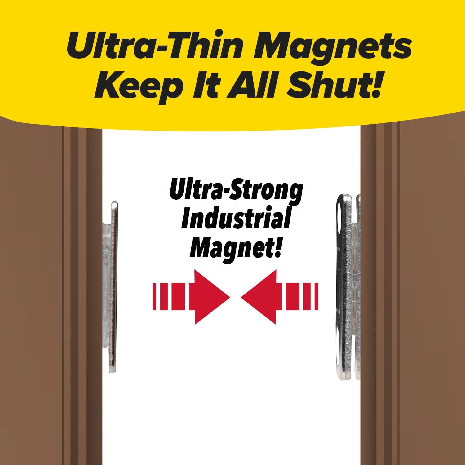 RUBY Monkey Magnets Ultra-Thin Magnetic Plates Keep It All Shut, AS-SEEN-ON-TV