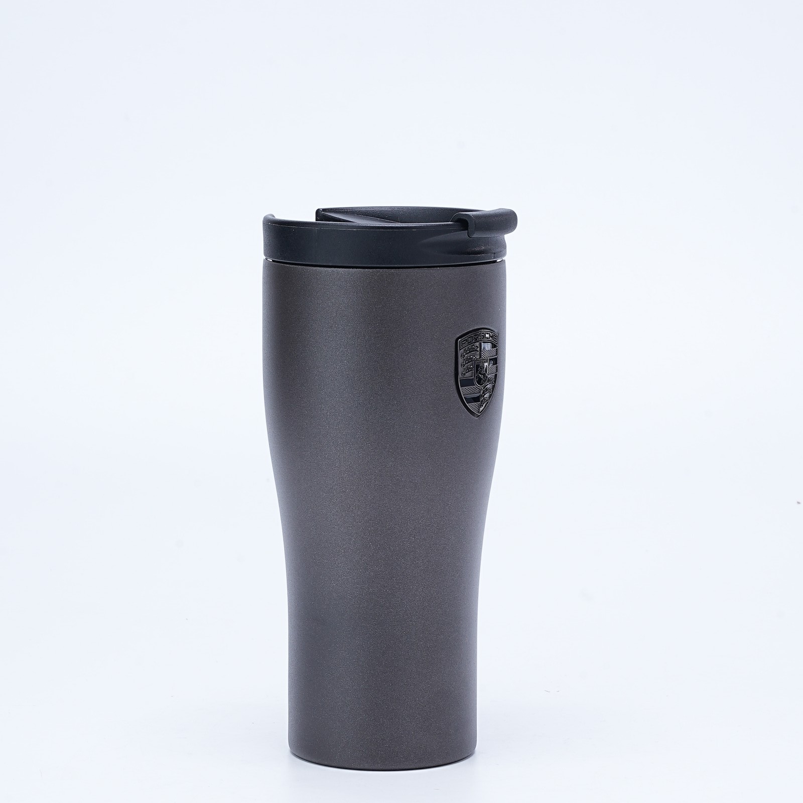 1x Porsche Thermal Mug Matte Black | 450ml (15 fl oz) Stainless Steel Travel Cup