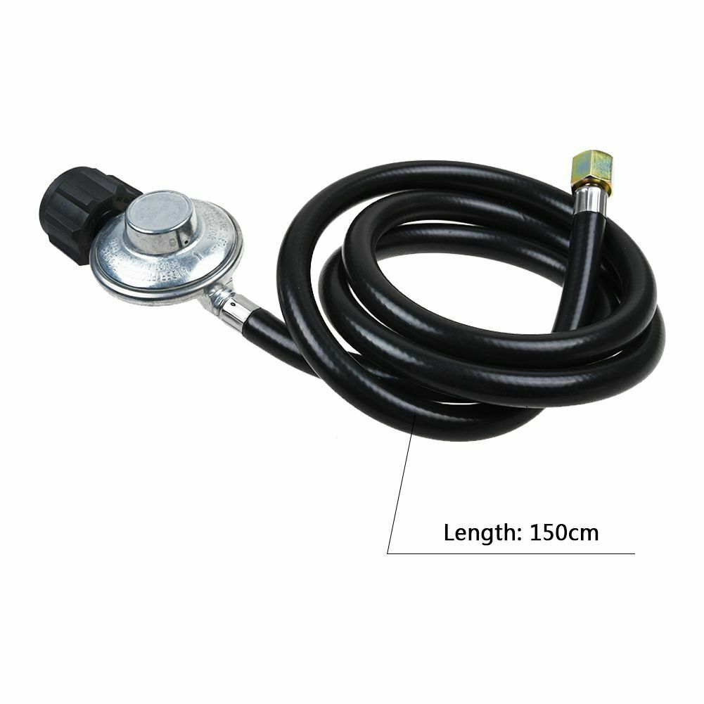 LP Regulator & Gas Hose with 1 PSIG Constant Pressure Valve for Cooker & Grill