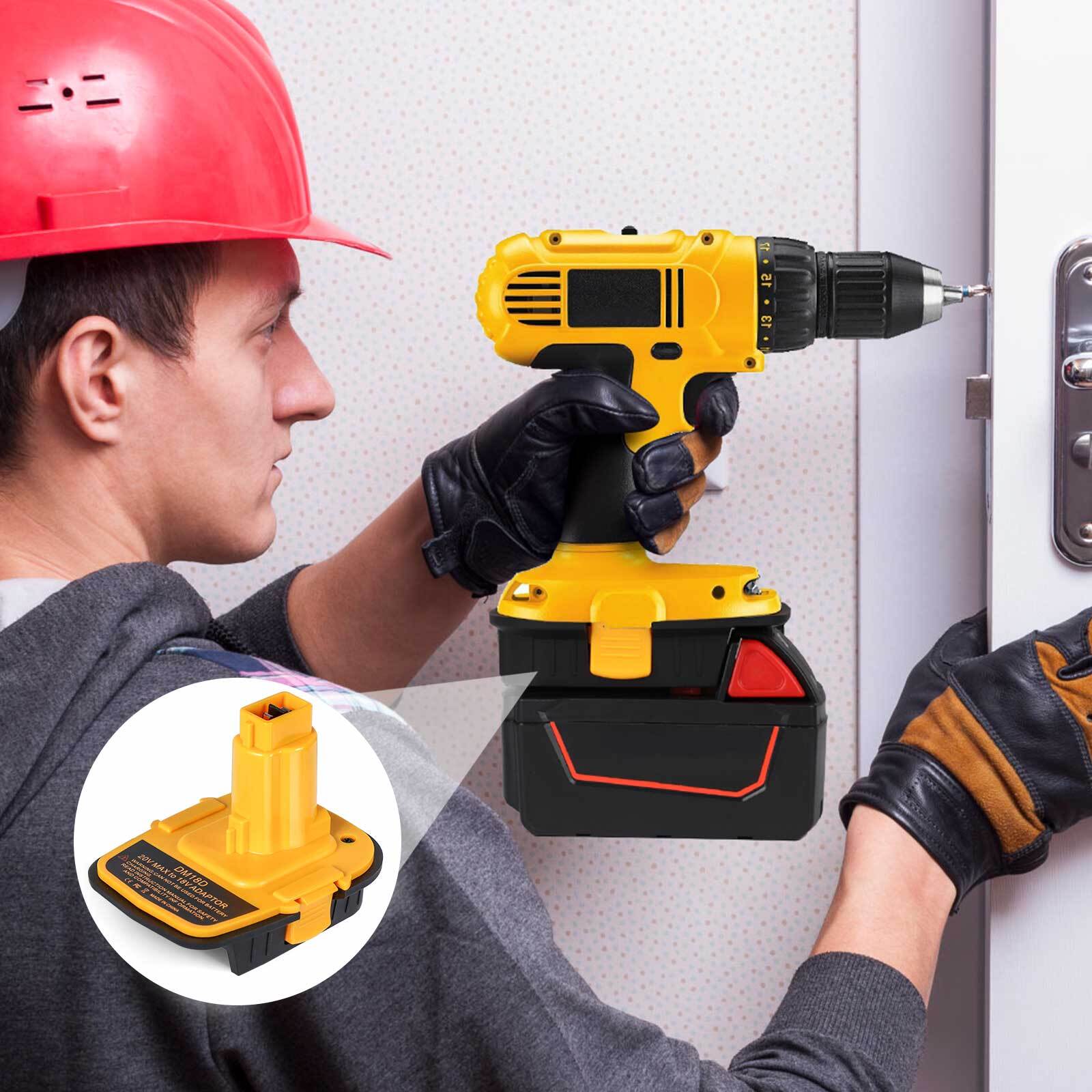 Adapter for Dewalt for Milwaukee 18v Li-ion Battery to for Dewalt 18v NiCad Tool