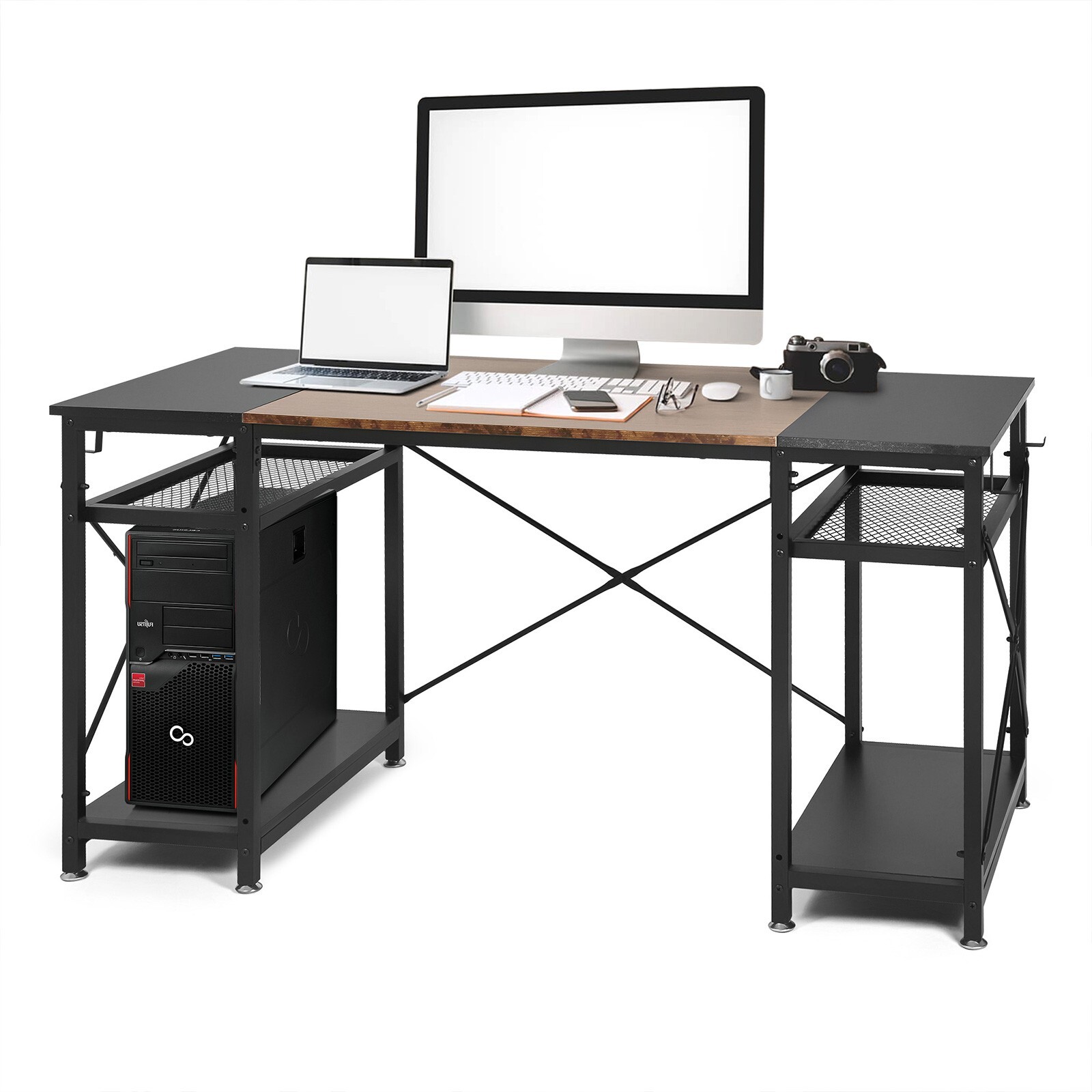 VILOBOS 47″ Computer Desk Home Office Table PC Laptop Study Writing Workstation
