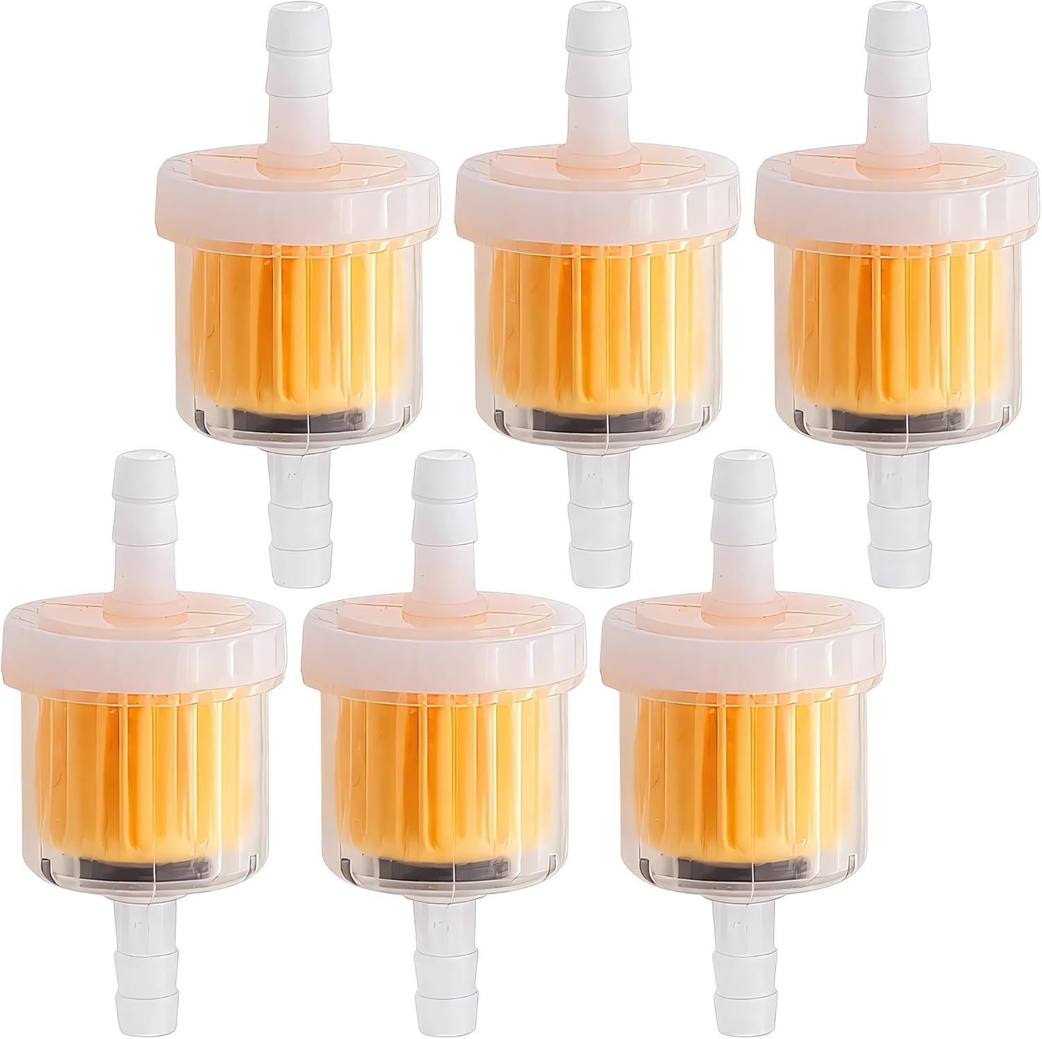 6PCS 1/4 Inch Gas Inline Fuel Filters, with Magnet, Universal for Stratton Small