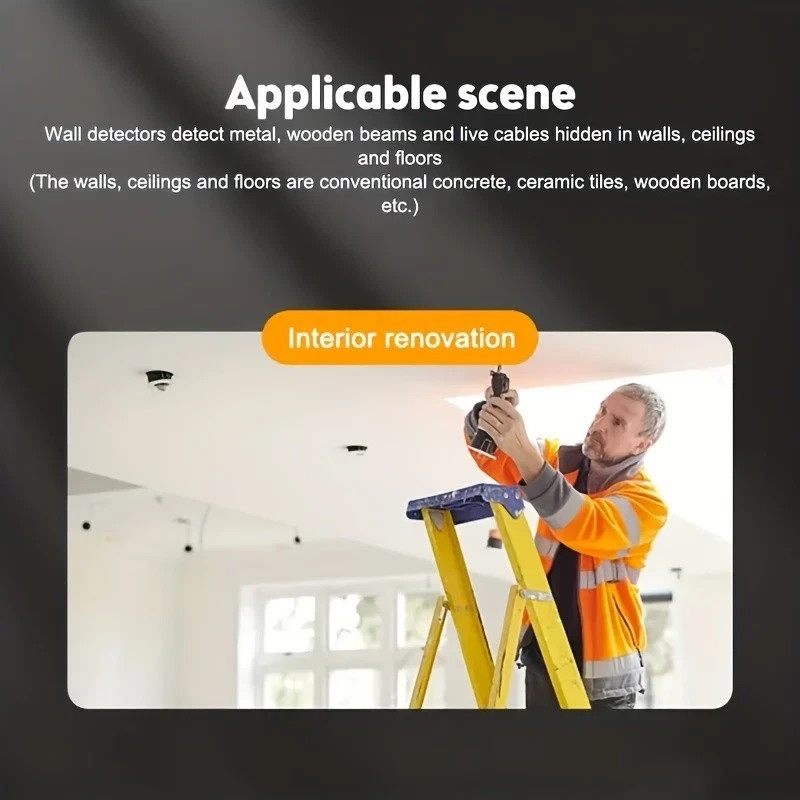 5 in 1 Stud Finder Wall Scanner LCD Display Detector for Wood AC Wire Metal Pipe
