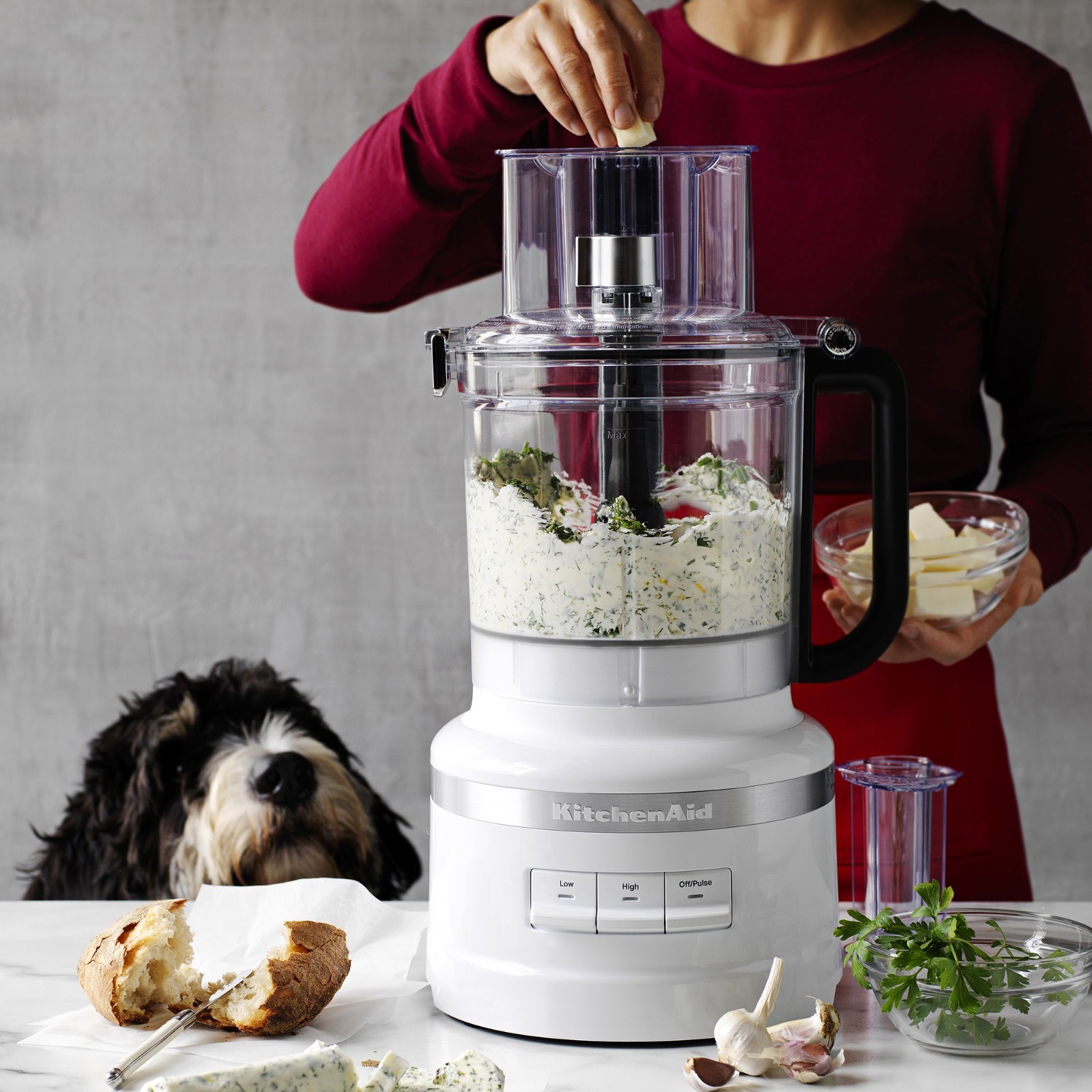 KitchenAid® Food Processor with Dicing Kit,White, 13-cup