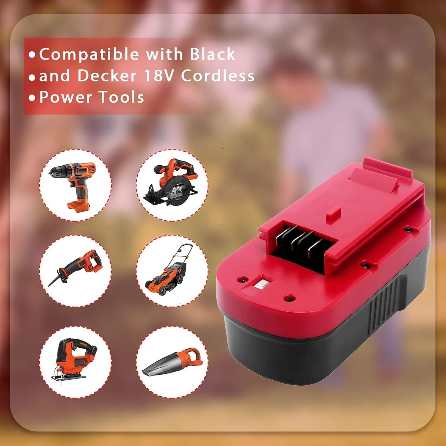 2Pack 18V for Black & Decker HPB18 18 Volt Battery/Charger HPB18-OPE 244760-00