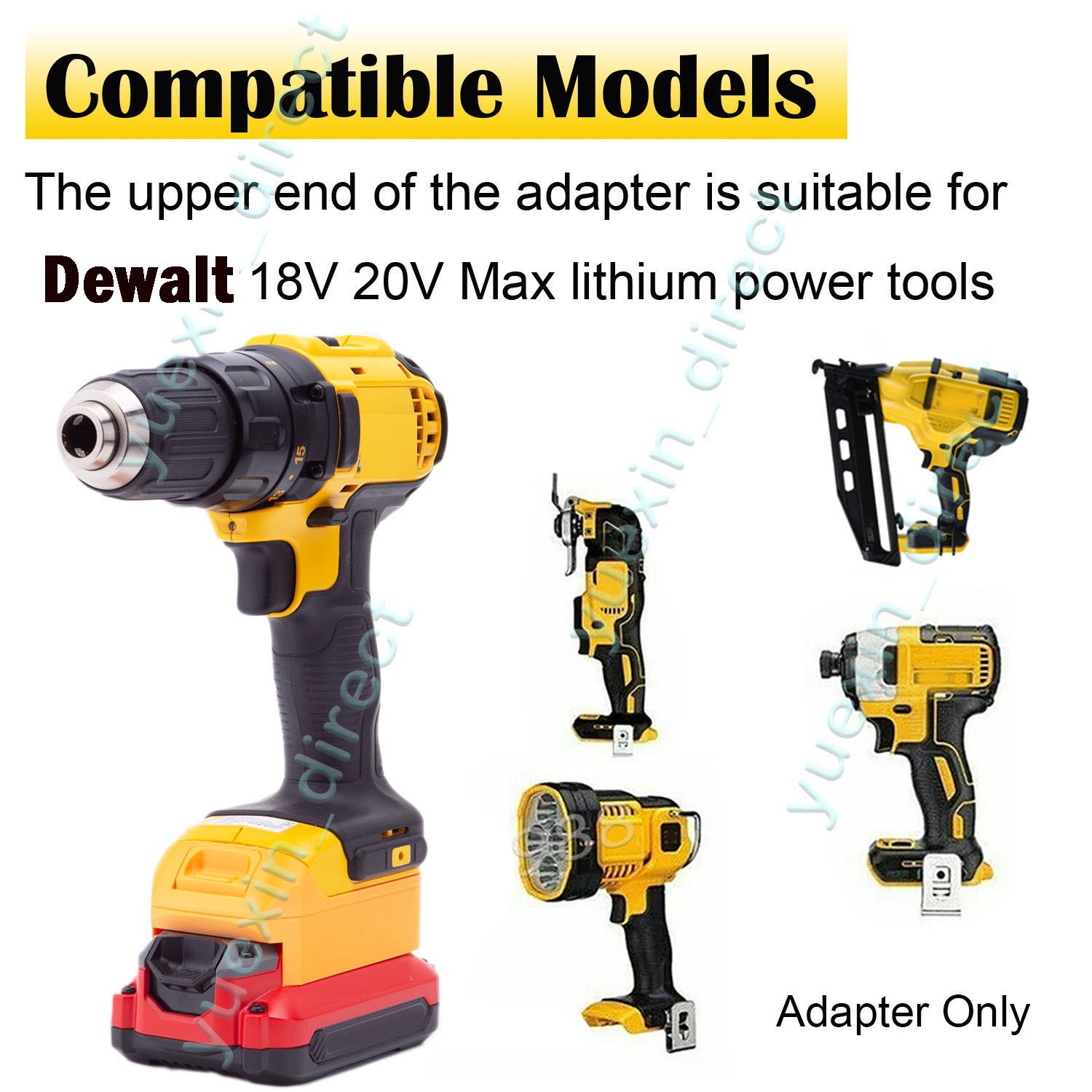 Adapter For Craftsman v-20 20V Lithium Battery to for Dewalt 20V Max Tools Use