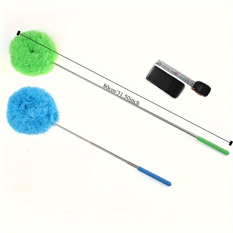 Extendable Ceiling Fan Duster – Detachable Washable Microfiber Brush (Household