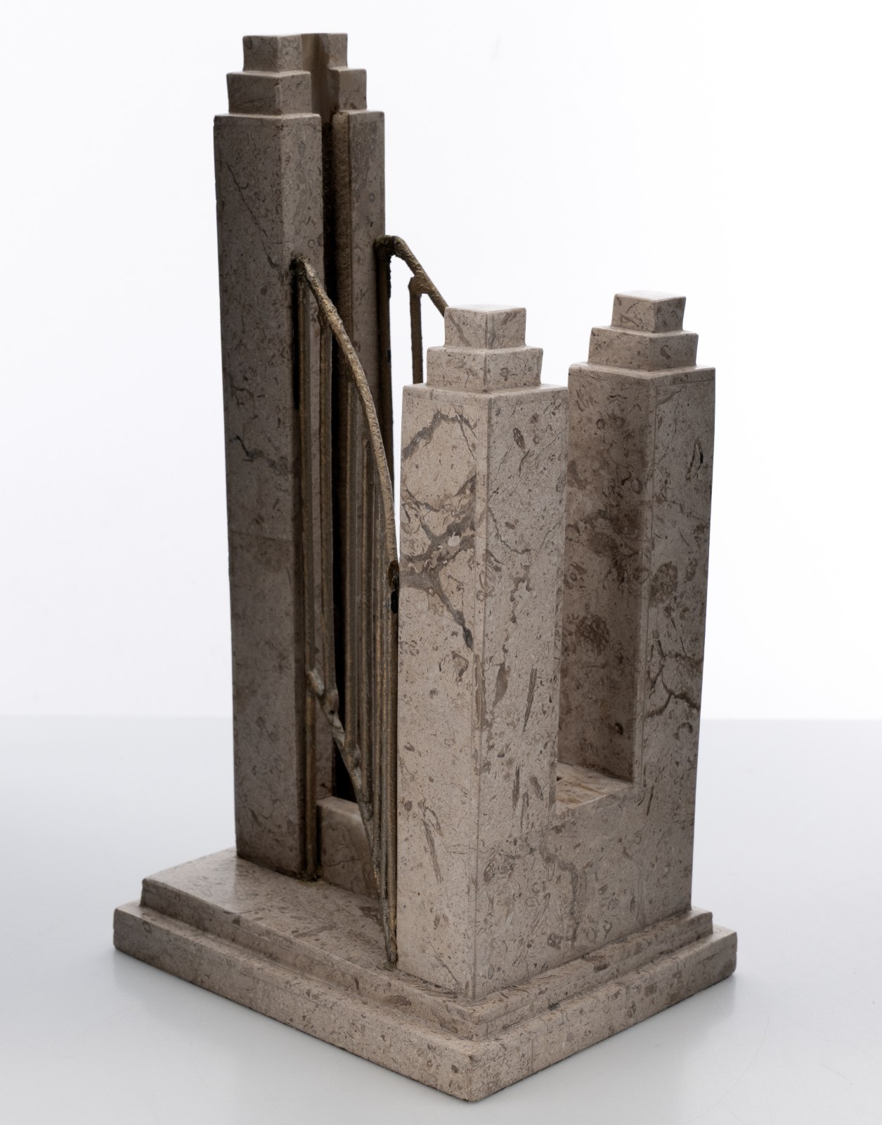 O.C. Tanner Display for Unknown Award Plaque of a Bridge / Staircase 11″ 3.5lbs