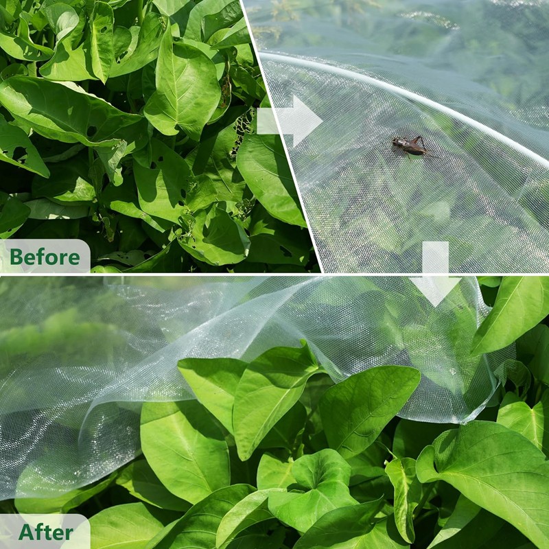 20- 200FT Mosquito Garden Bug Insect Netting Barrier Bird Net Plant Protect Mesh