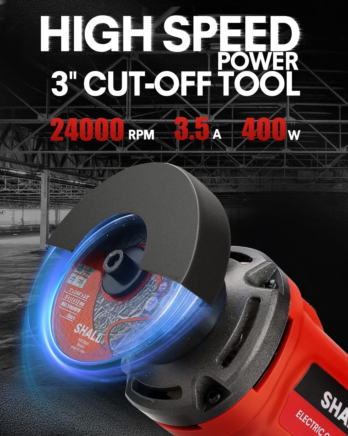 SHALL Compact Cut Off Tool,3.5 Amp 24000RPM Metal Cutter Tool US