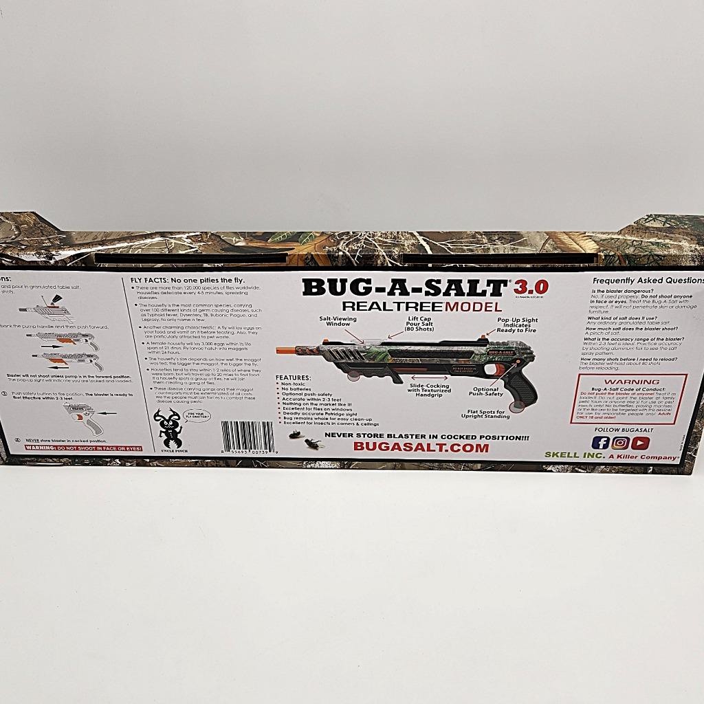BUG-A-SALT Limited Edition Realtree Camo 3.0 – Insect Repellent Pest Gun