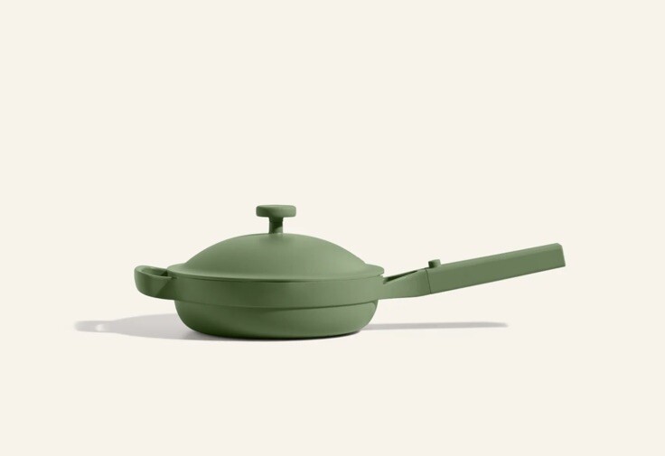 Our Place 8.5″ Ceramic Nonstick Mini Always Pan SAGE 1.2 QT READ Description