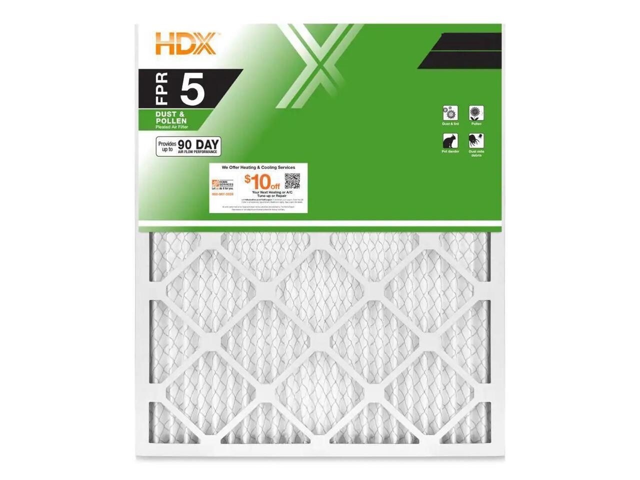 1 PACK or 3 PACK – Air Filter Standard Pleated FPR 5 Dust Filters Furnace AC