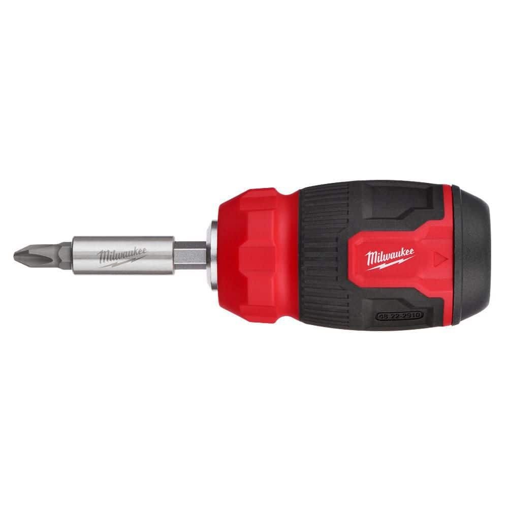 Milwaukee 14-in-1 Ratcheting Multi-Bit Screwdriver and 8-in-1 Compact (2-Pack)