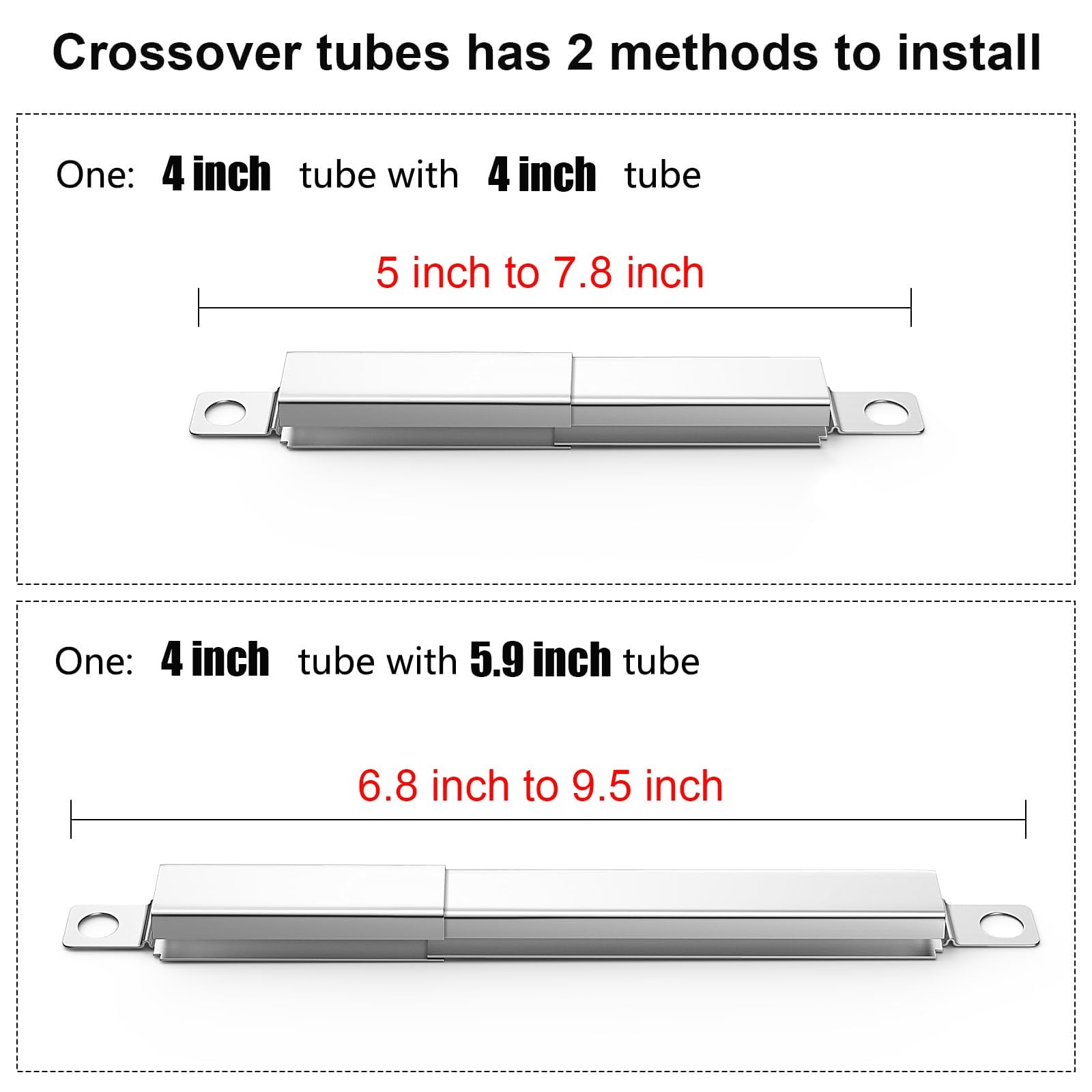 Hisencn 304 Stainless Steel Carryover Tube Replacement for 3 Pack, Pack of 3