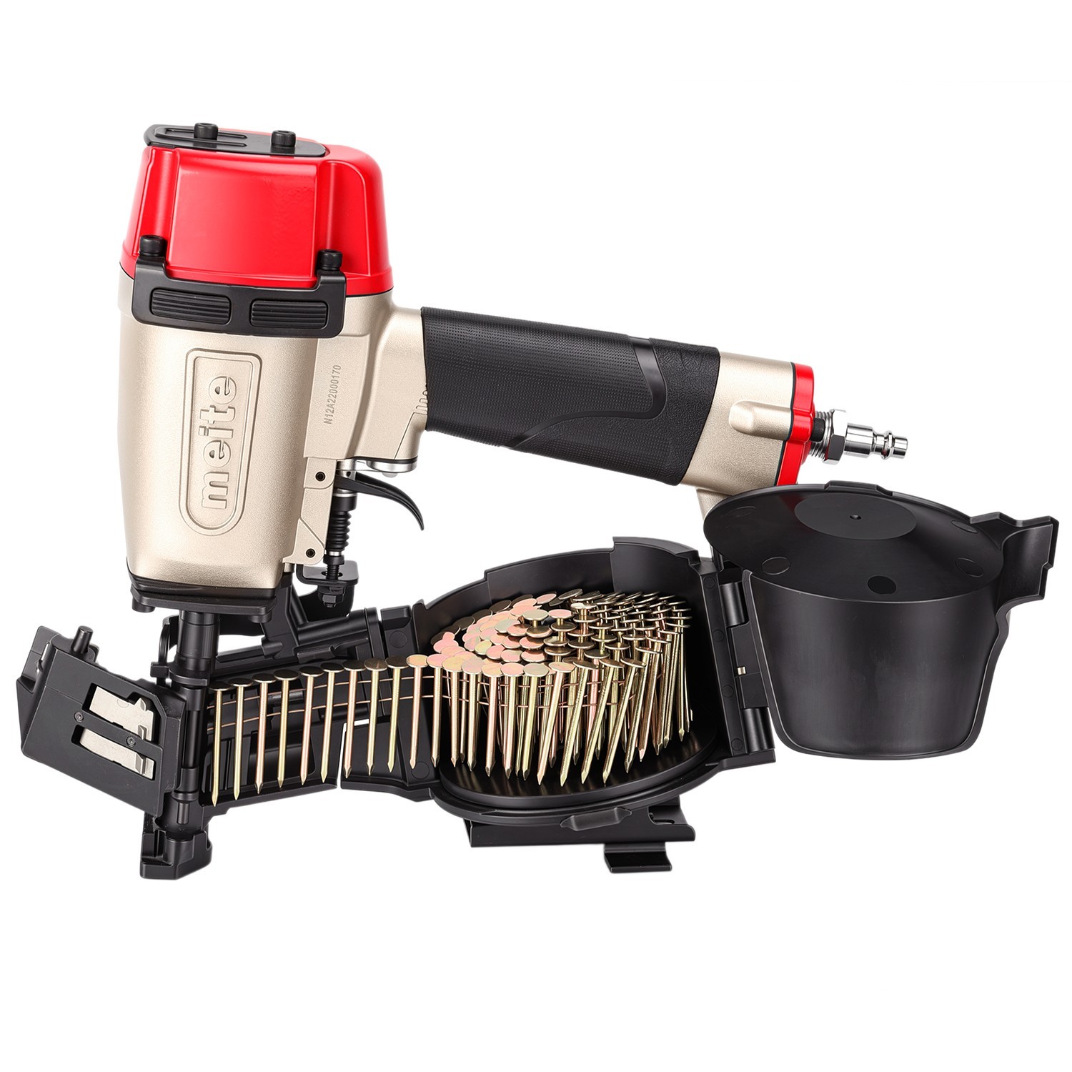 meite 15 Degree Roofing Nailer CN45R Pneumatic Coil Roofing Nail Gun Pistolas