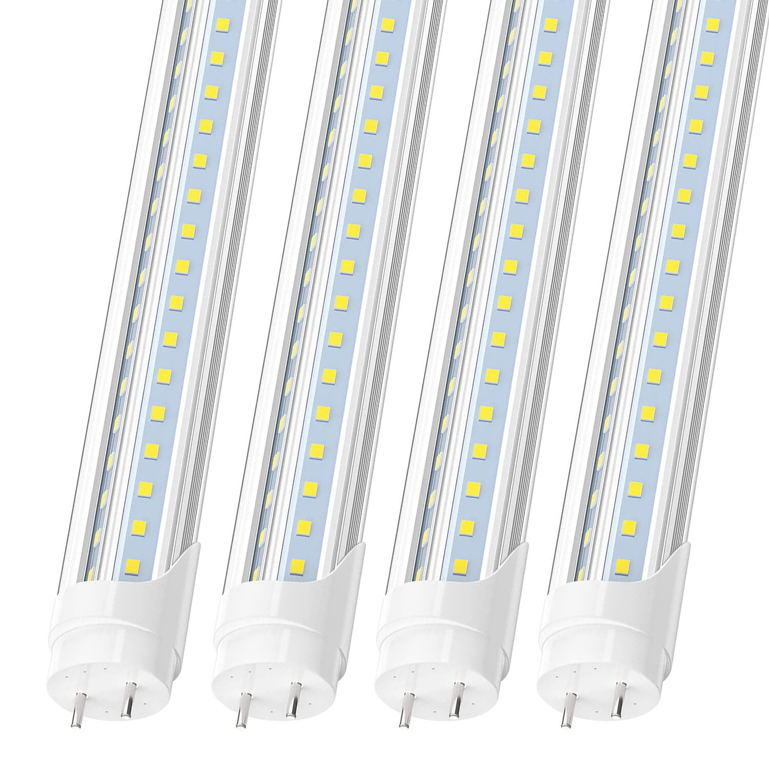 4FT T8 LED Tube Light Bulbs 22W 28W 60W G13 2-Pin 6500K LED Shop Lights Garage