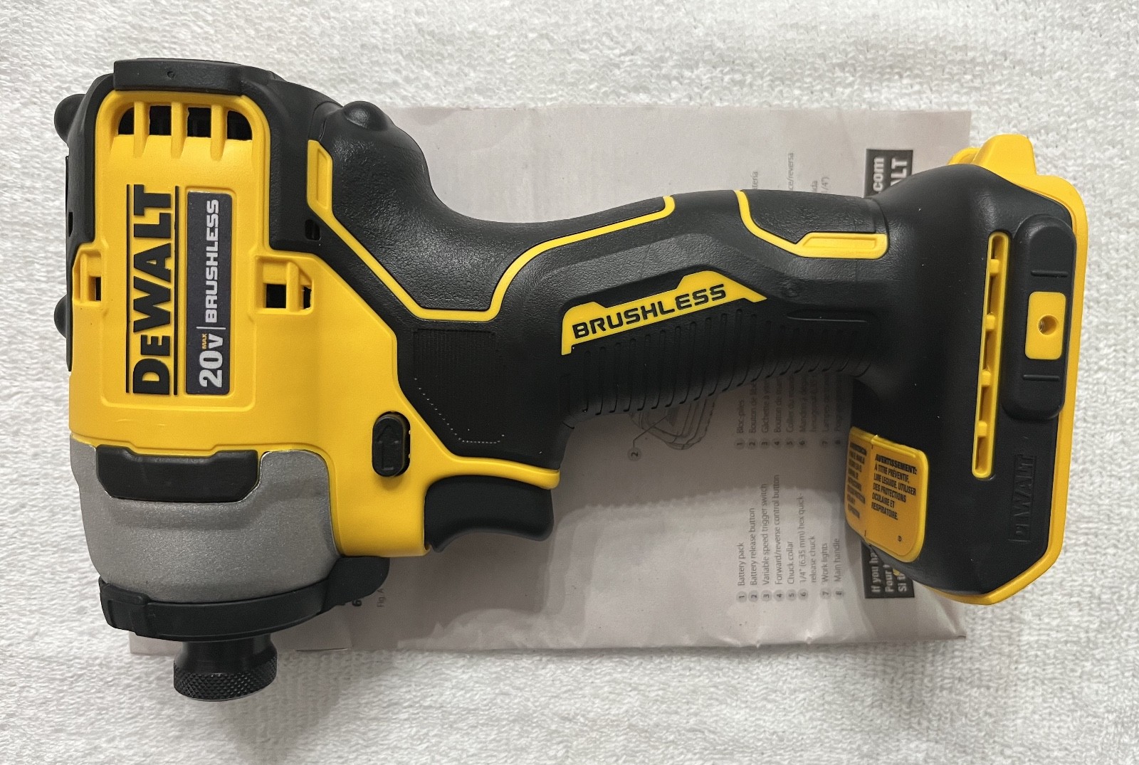 New Dewalt DCF809B 1/4″ 20V 20 Volt Max Atomic Compact Brushless Impact Driver