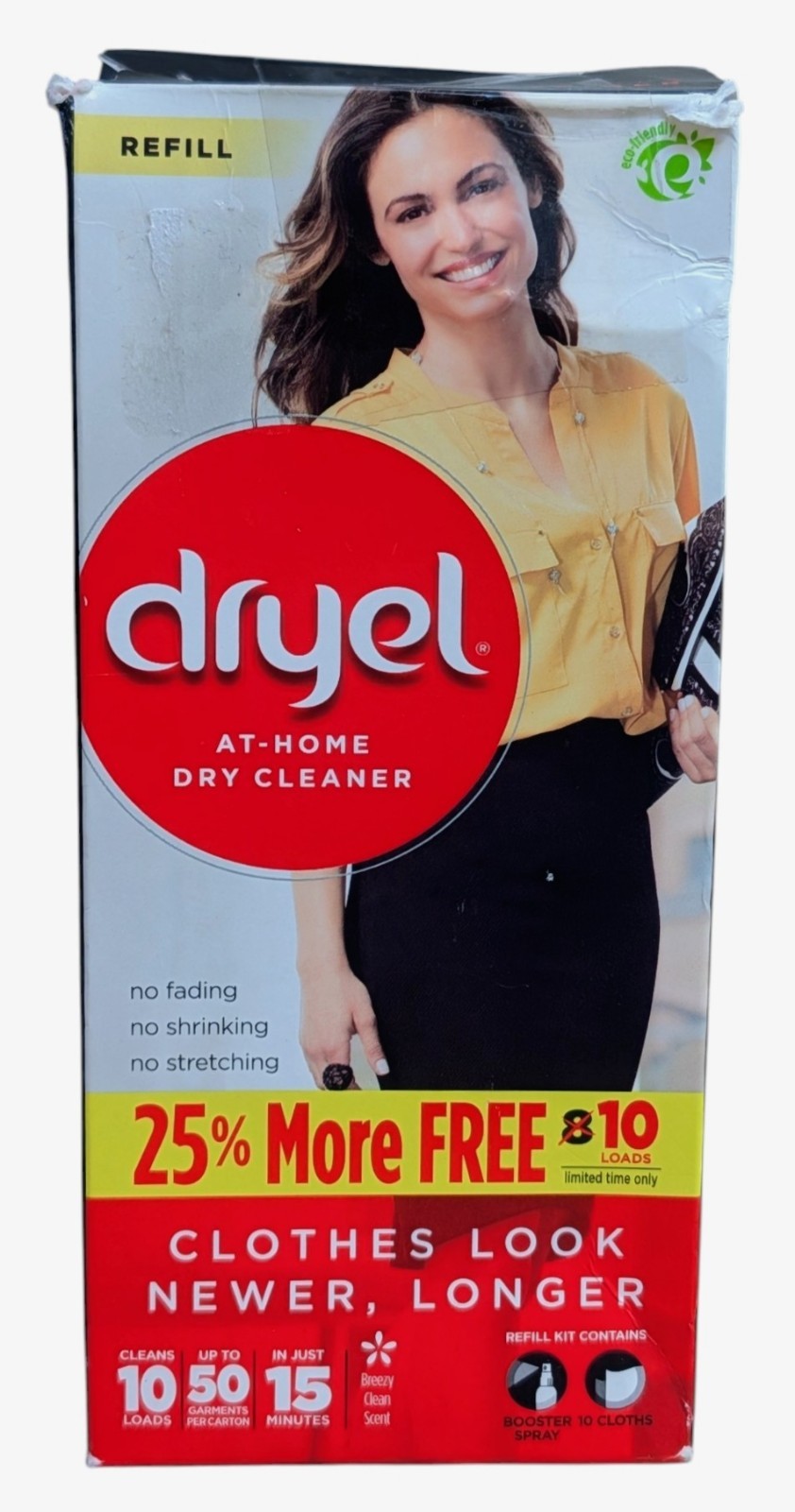 Dryel At-Home Dry Cleaning Refill, 10 Count + Booster Spray