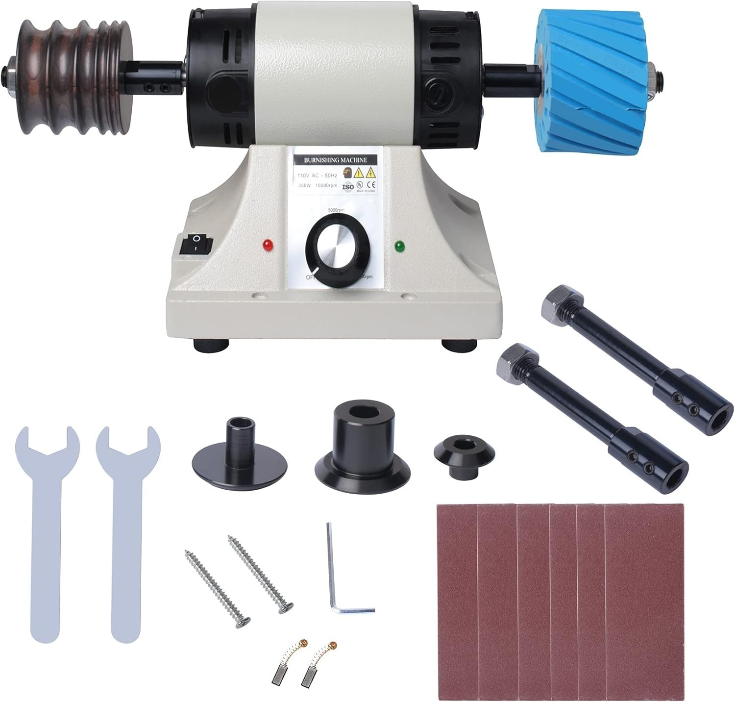 Leather Burnishing Machine Edge Grinding Polisher 8000RPM 110V Tool