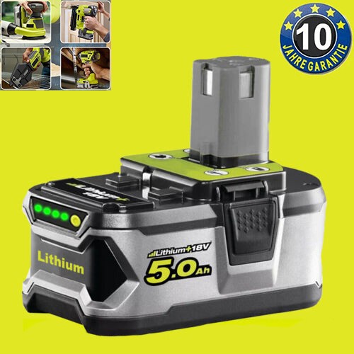 5.0Ah 18V Battery For RYOBI 18 Volt P108 One Plus High Capacity Lithium-Ion P102