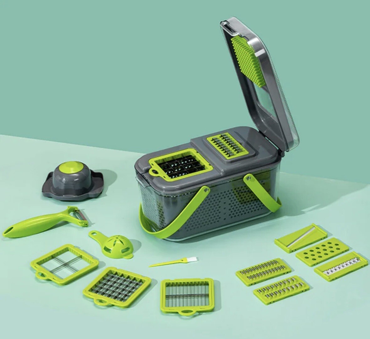 22 In 1 Vegetable Fruit Chopper and Slicer,Kitchen Food Cutter and Dicer/US