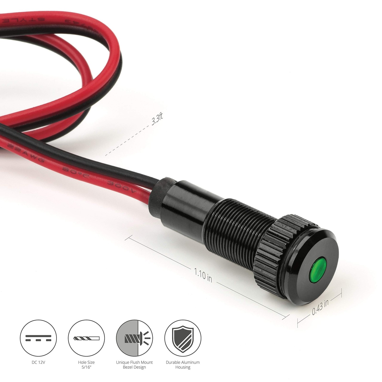 PLUG-N-PLAY Instrument Cluster LED Indicator Light Dash Bulbs. Aluminum Pilot…