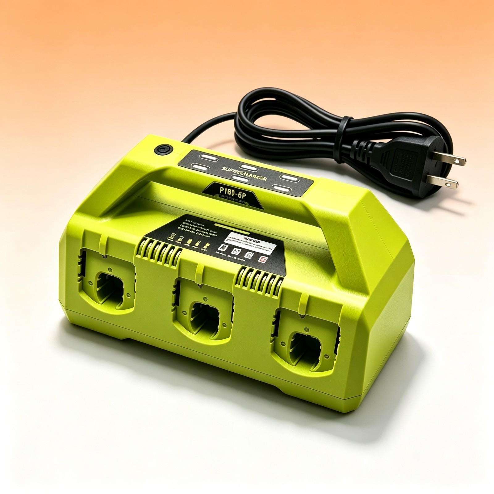 6 Port Fast Battery Charger Compatible with Ryobi 18V P135 PCG005 P118 P108 P190